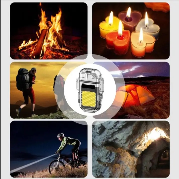 Rechargeable Lighter with an integrated Flashlight