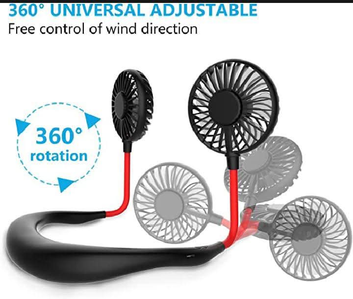 Portable Neck Fan, Hand Free Personal Mini Fans